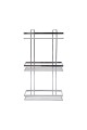 ESTIA ΕΤΑΖΕΡΑ ELEGANT ΜΕΤΑΛΛΙΚΗ ΙΣΙΑ 3 ΘΕΣΕΩΝ 46x25x12.5cm ΧΡΩΜΙΟΥ