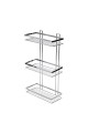 ESTIA ΕΤΑΖΕΡΑ ELEGANT ΜΕΤΑΛΛΙΚΗ ΙΣΙΑ 3 ΘΕΣΕΩΝ 46x25x12.5cm ΧΡΩΜΙΟΥ