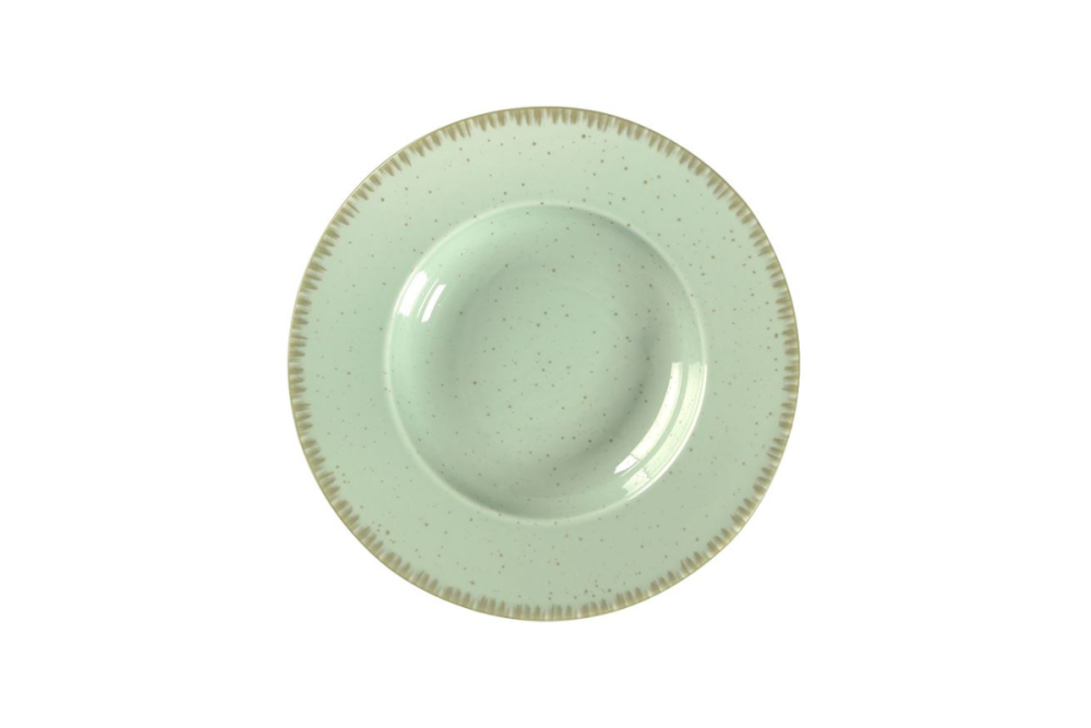 Πιάτο Πορσελάνης Pasta Ρηχό Pistachio 27cm