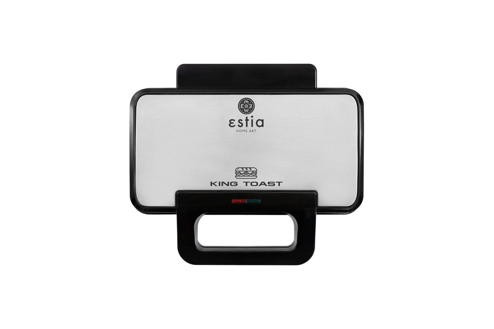 ESTIA ΤΟΣΤΙΕΡΑ KING TOAST 2 ΘΕΣΕΩΝ 900w ΜΕ ΒΑΘΙΕΣ ΑΠΟΣΠΩΜΕΝΕΣ ΑΝΤΙΚΟΛΛΗΤΙΚΕΣ ΠΛΑΚΕΣ