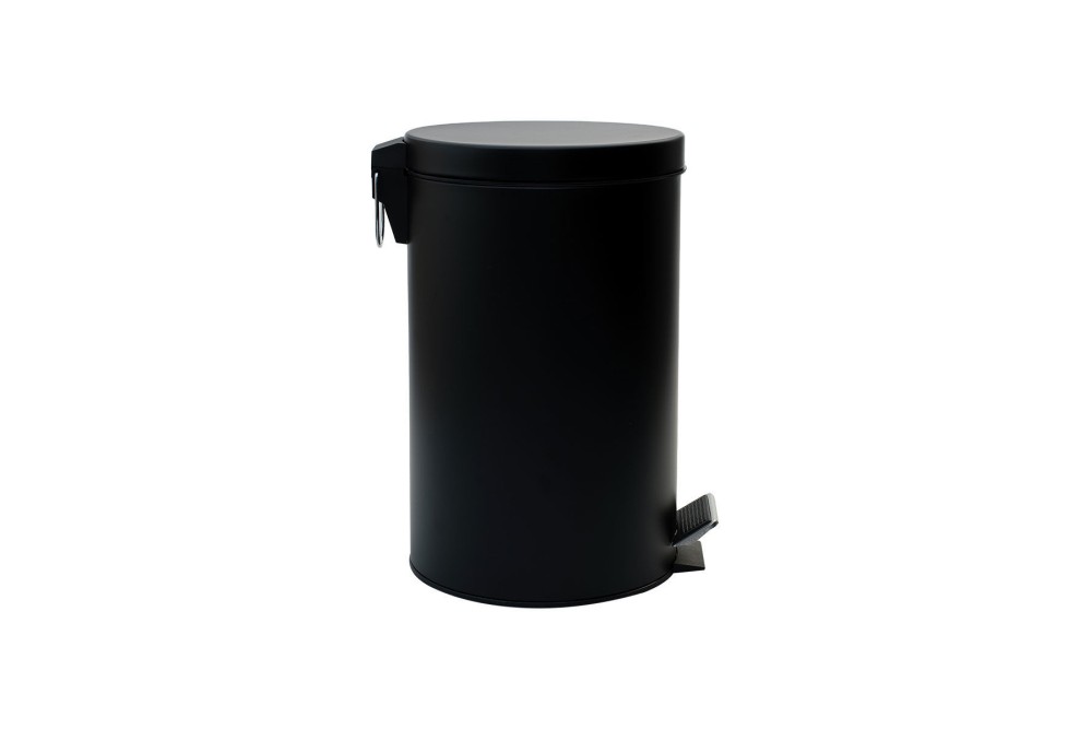 ESTIA ΧΑΡΤΟΔΟΧΕΙΟ ΜΠΑΝΙΟΥ CLASSIC SOFT CLOSE 12lt ΜΑΤ ΜΑΥΡΟ