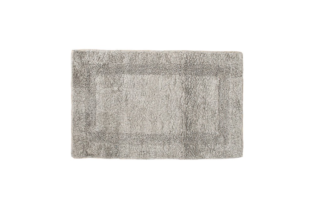 ESTIA ΤΑΠΕΤΟ ΜΠΑΝΙΟΥ DECO ΒΑΜΒΑΚΕΡΟ 80x50cm ΓΚΡΙ