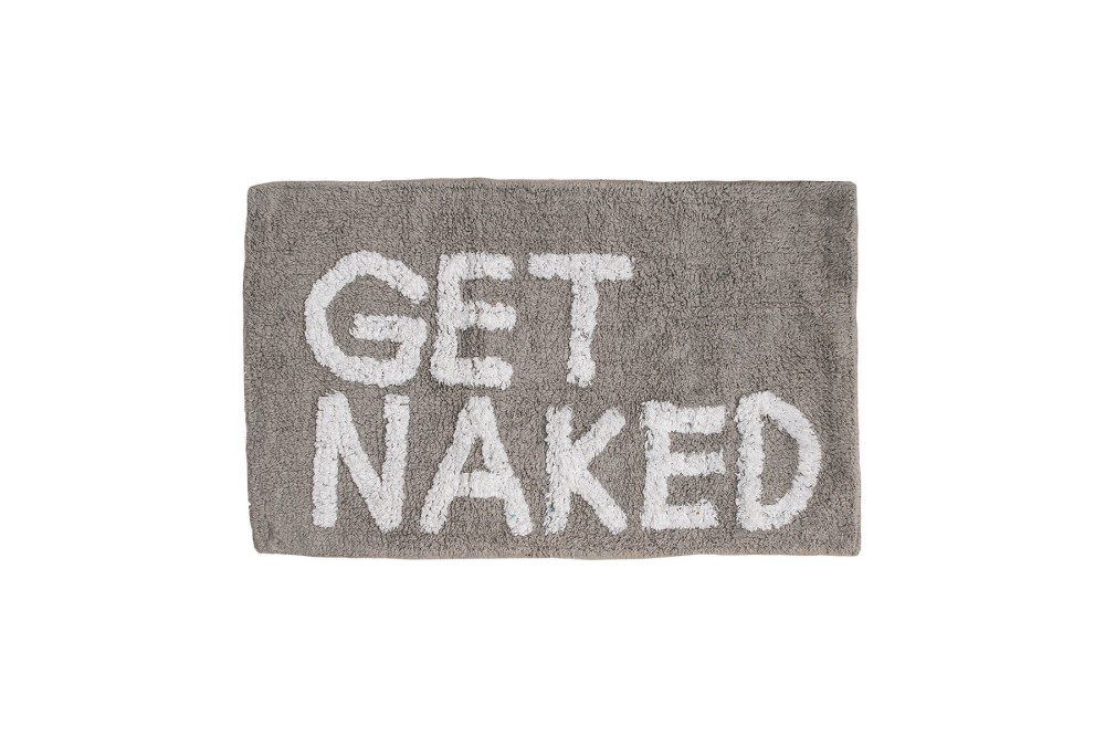 ESTIA ΤΑΠΕΤΟ ΜΠΑΝΙΟΥ GET NAKED ΒΑΜΒΑΚΕΡΟ 80x50cm ΓΚΡΙ