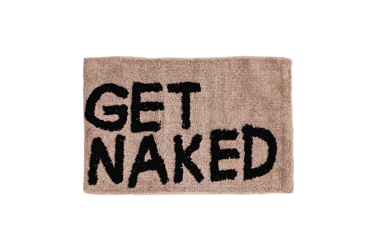 ESTIA ΤΑΠΕΤΟ ΜΠΑΝΙΟΥ GET NAKED ΒΑΜΒΑΚΕΡΟ 80x50cm ΜΠΕΖ
