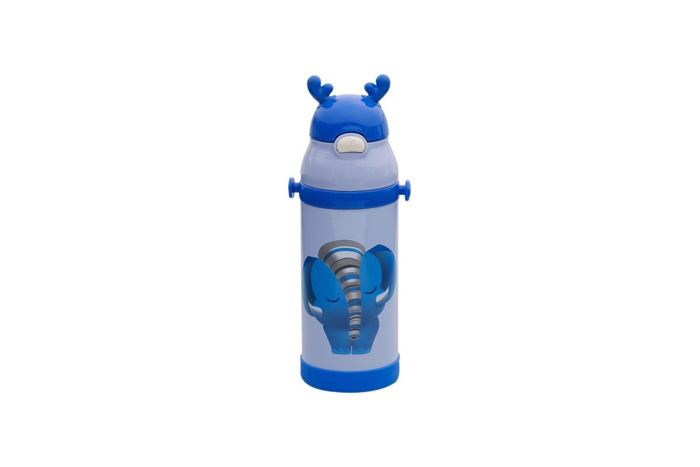 ESTIA ΘΕΡΜΟΣ ΠΑΙΔΙΚΟ ANIMALS ΑΝΟΞΕΙΔΩΤΟ 350ml ELEPHANT BLUE