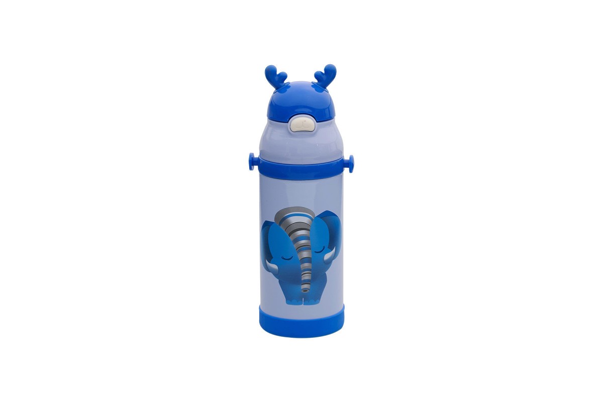 ESTIA ΘΕΡΜΟΣ ΠΑΙΔΙΚΟ ANIMALS ΑΝΟΞΕΙΔΩΤΟ 350ml ELEPHANT BLUE