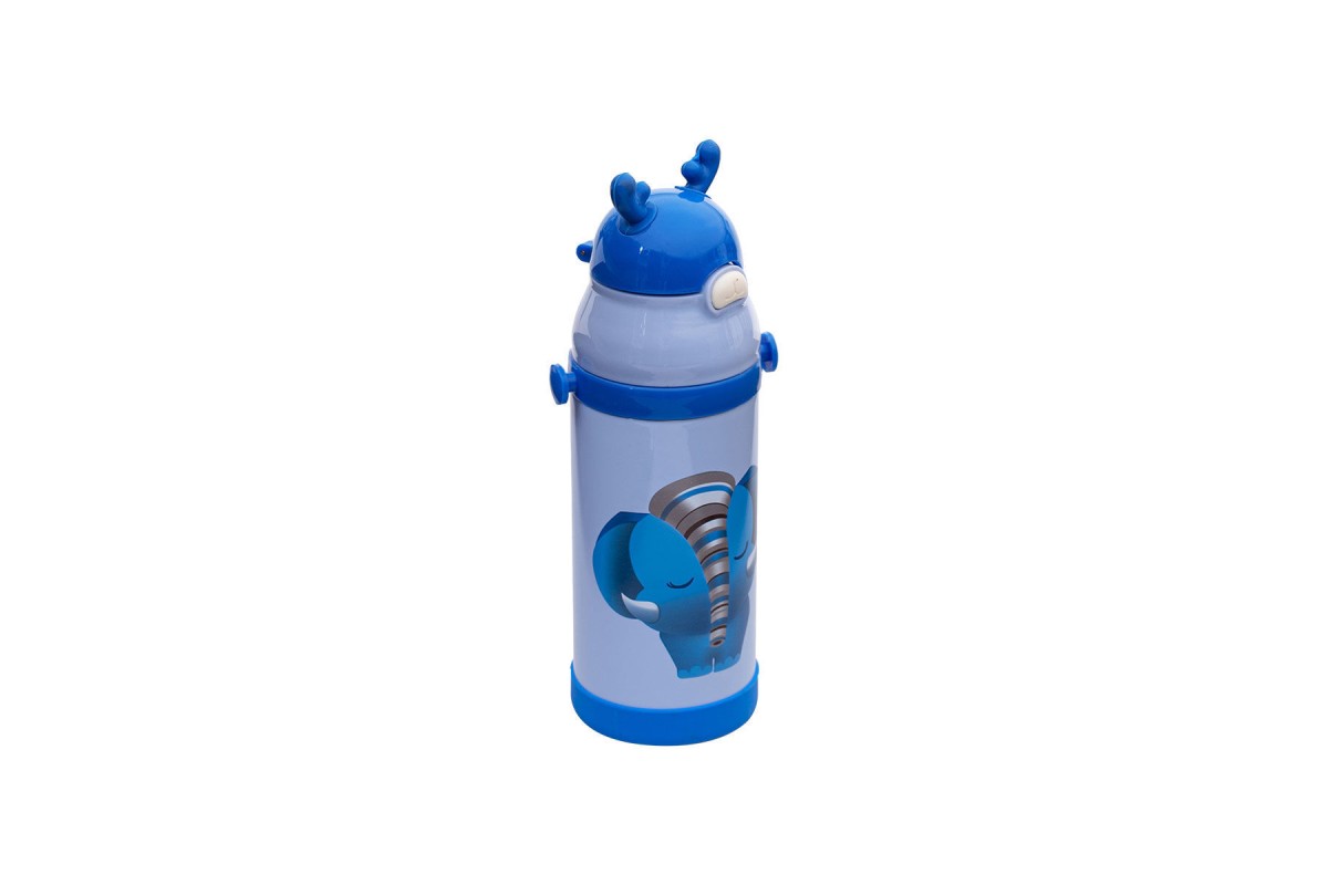 ESTIA ΘΕΡΜΟΣ ΠΑΙΔΙΚΟ ANIMALS ΑΝΟΞΕΙΔΩΤΟ 350ml ELEPHANT BLUE