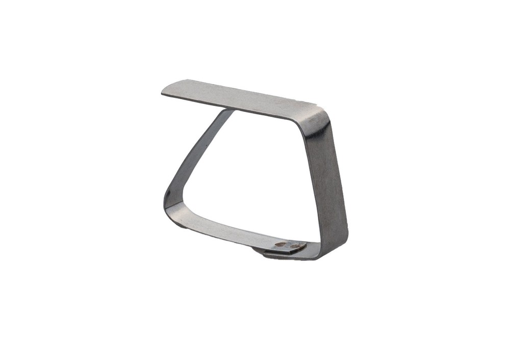 ESTIA ΚΛΙΠ ΓΙΑ ΤΡΑΠΕΖΟΜΑΝΤΗΛΑ ΑΝΟΞΕΙΔΩΤΟ 6x4cm 4Τ.