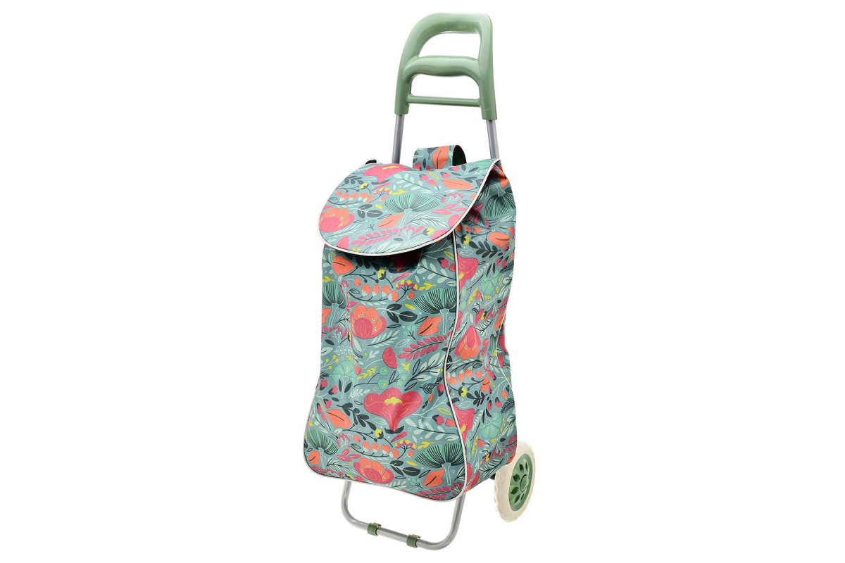 ESTIA ΚΑΡΟΤΣΙ ΛΑΪΚΗΣ LUX ΥΦΑΣΜΑΤΙΝΟ 36lt FLORAL ESTIA ΚΑΡΟΤΣΙ ΛΑΪΚΗΣ LUX ΥΦΑΣΜΑΤΙΝΟ 36lt FLORAL