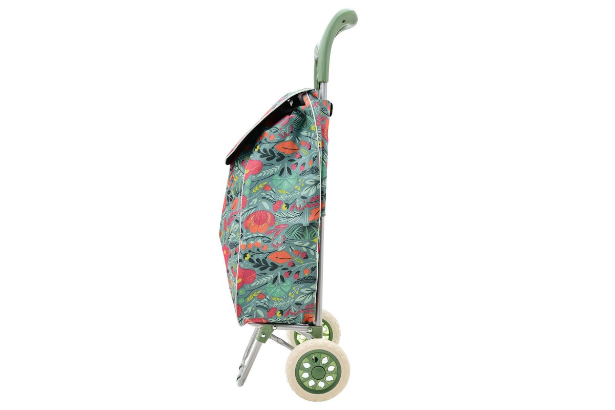 ESTIA ΚΑΡΟΤΣΙ ΛΑΪΚΗΣ LUX ΥΦΑΣΜΑΤΙΝΟ 36lt FLORAL ESTIA ΚΑΡΟΤΣΙ ΛΑΪΚΗΣ LUX ΥΦΑΣΜΑΤΙΝΟ 36lt FLORAL