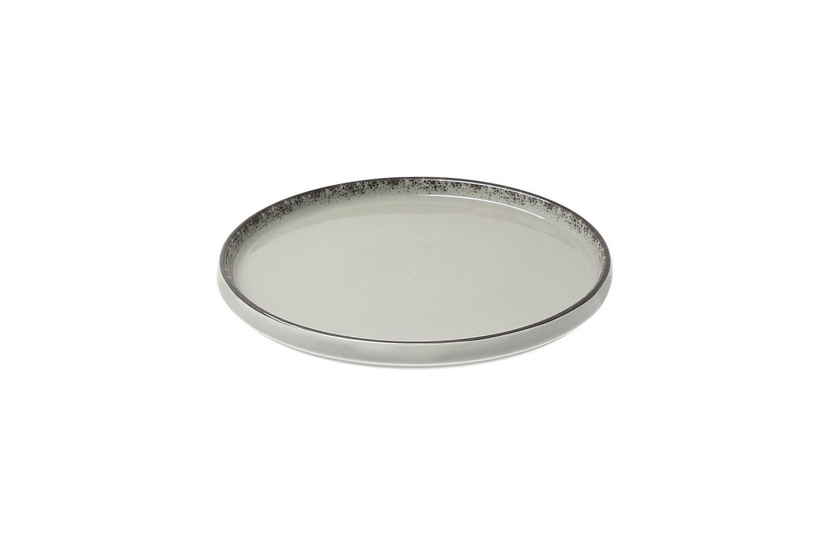 ESTIA ΠΙΑΤΟ ΡΗΧΟ ΚΑΘΕΤΟ PEARL ΠΟΡΣΕΛΑΝΙΝΟ 26cm GREY