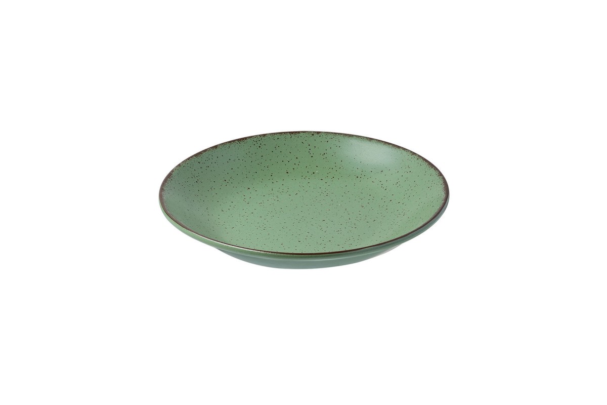 ESTIA ΠΙΑΤΟ ΒΑΘΥ TERRA ΠΟΡΣΕΛΑΝΙΝΟ 23cm GREEN