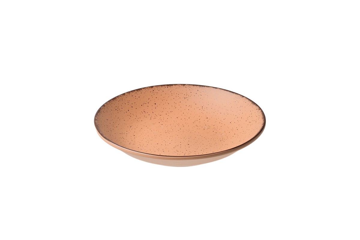 ESTIA ΠΙΑΤΟ ΒΑΘΥ TERRA ΠΟΡΣΕΛΑΝΙΝΟ 23cm SALMON