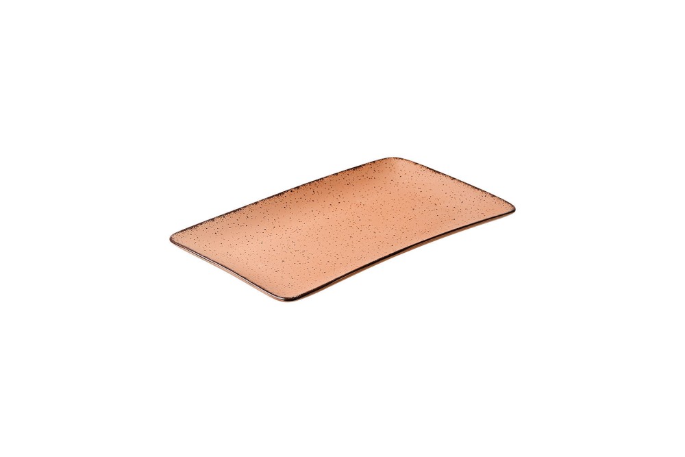 ESTIA ΠΙΑΤΕΛΑ ΟΡΘΟΓΩΝΙΑ TERRA ΠΟΡΣΕΛΑΝΙΝΗ 31x21cm SALMON