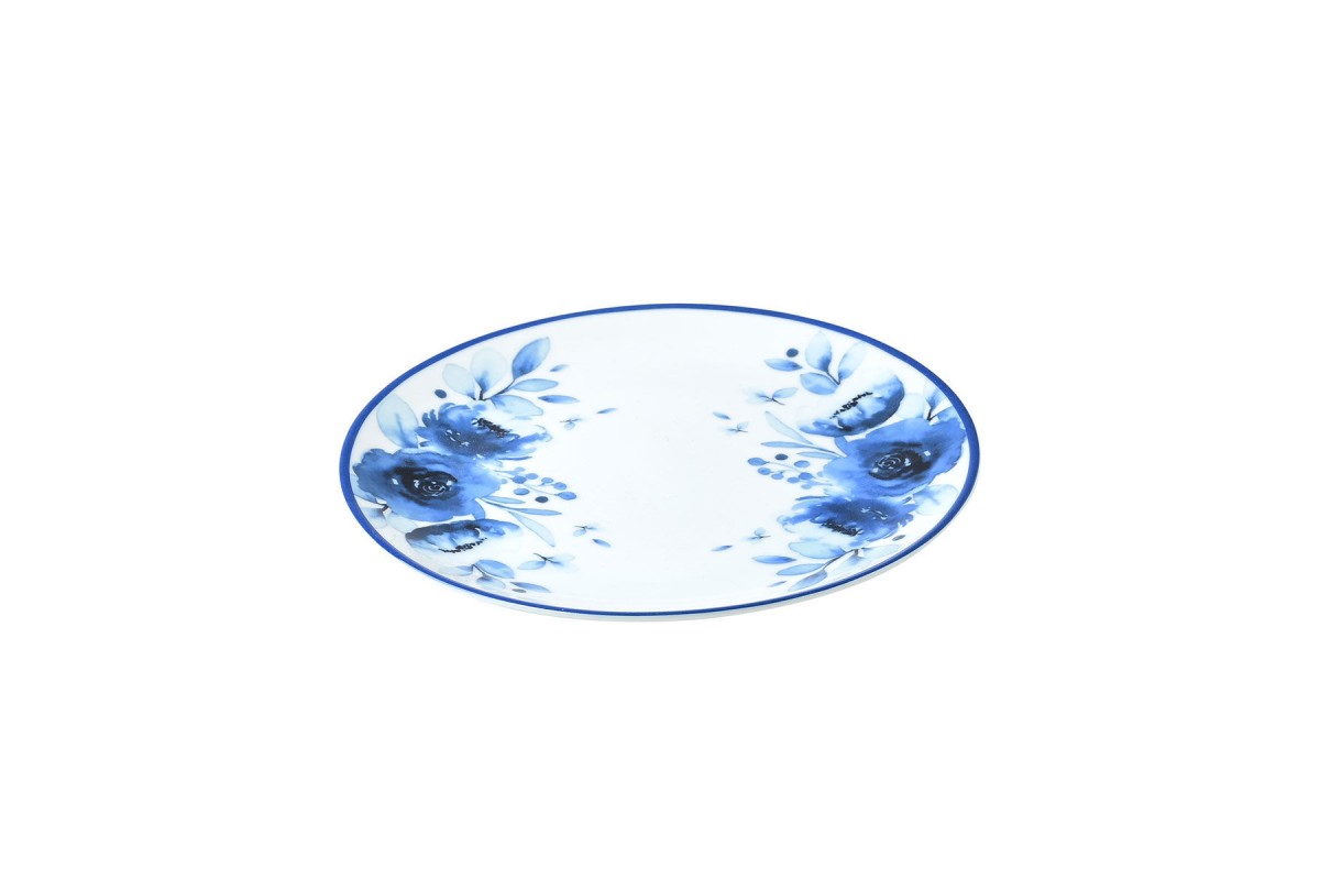 ESTIA ΠΙΑΤΟ ΡΗΧΟ BLUE ROSE ΠΟΡΣΕΛΑΝΙΝΟ 20cm
