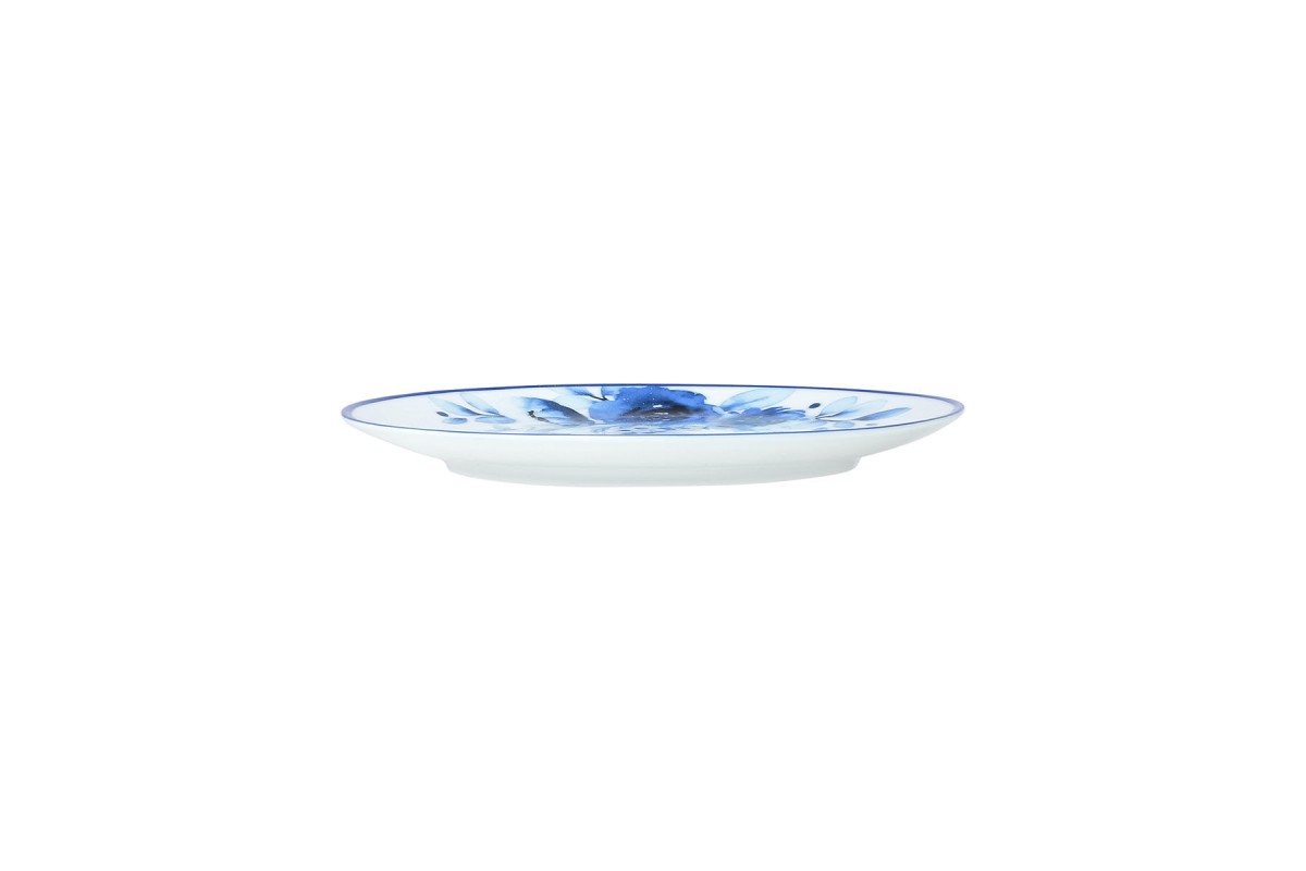 ESTIA ΠΙΑΤΟ ΡΗΧΟ BLUE ROSE ΠΟΡΣΕΛΑΝΙΝΟ 20cm