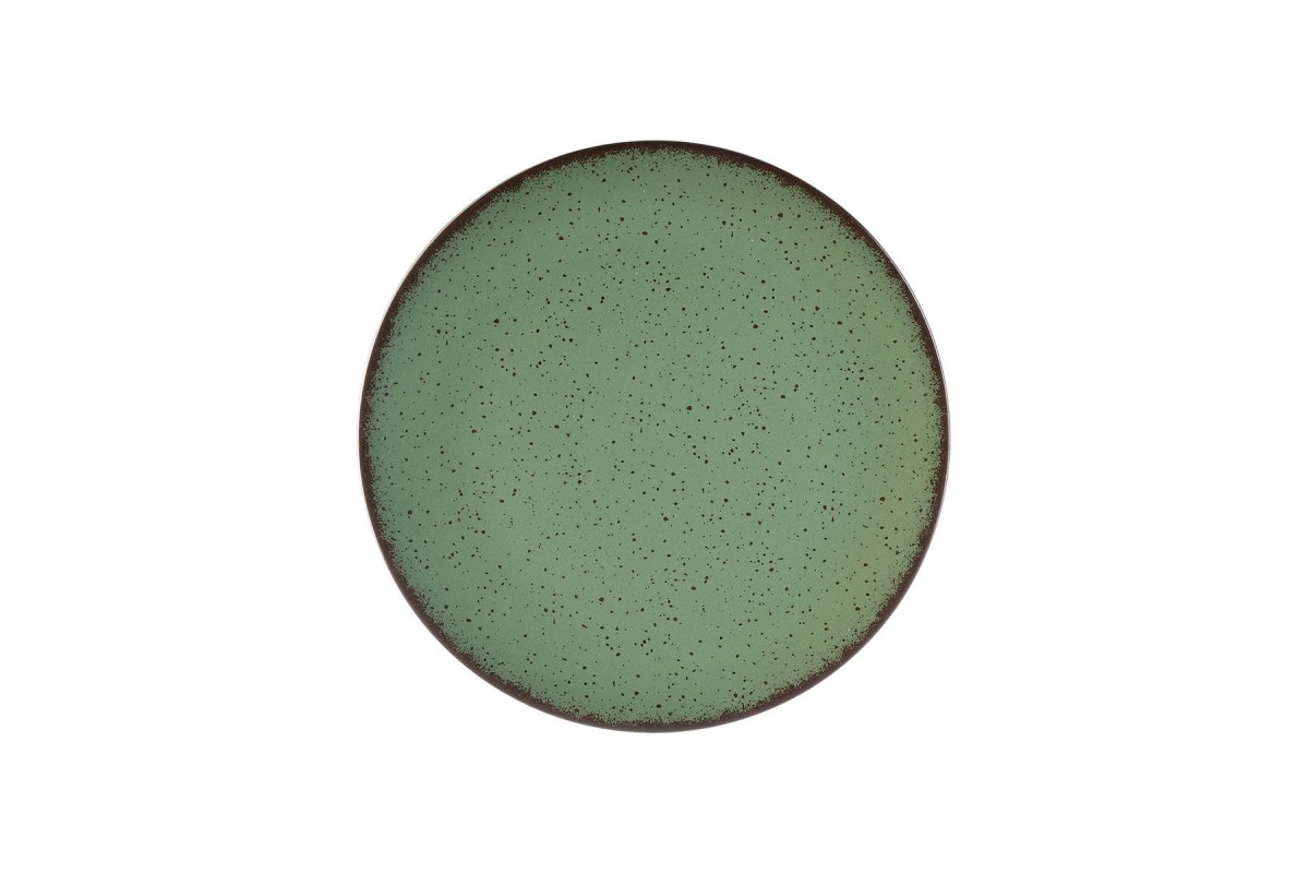 ESTIA ΠΙΑΤΟ ΡΗΧΟ TERRA ΠΟΡΣΕΛΑΝΙΝΟ 21cm GREEN