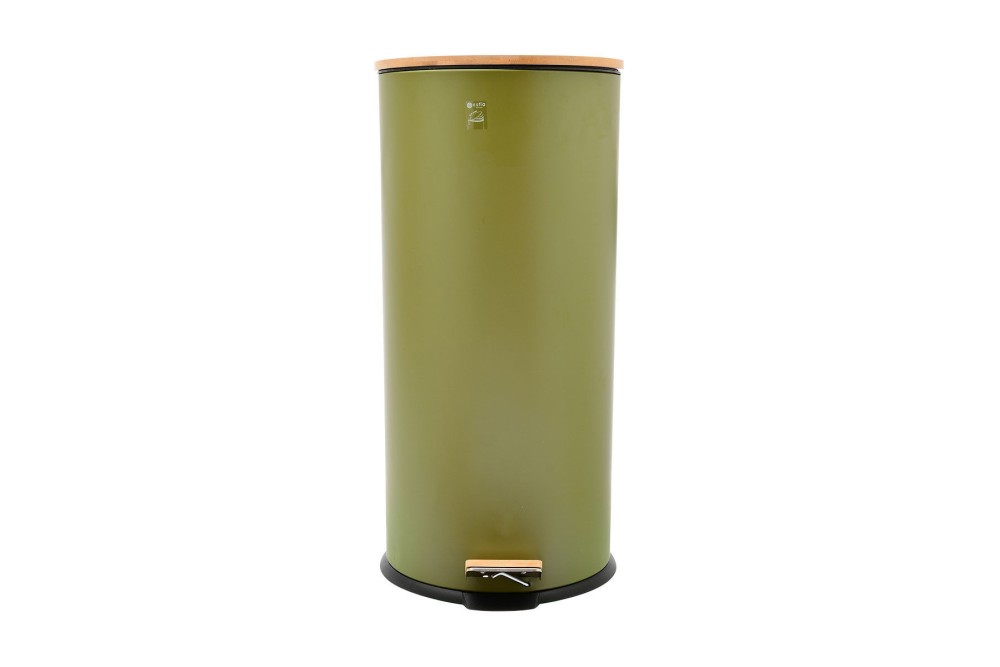 ESTIA ΚΑΔΟΣ ΑΠΟΡΡΙΜΑΤΩΝ SOFT CLOSE BAMBOO ESSENTIALS 30ltl ΛΑΔΙ