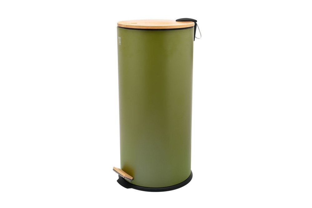 ESTIA ΚΑΔΟΣ ΑΠΟΡΡΙΜΑΤΩΝ SOFT CLOSE BAMBOO ESSENTIALS 30ltl ΛΑΔΙ