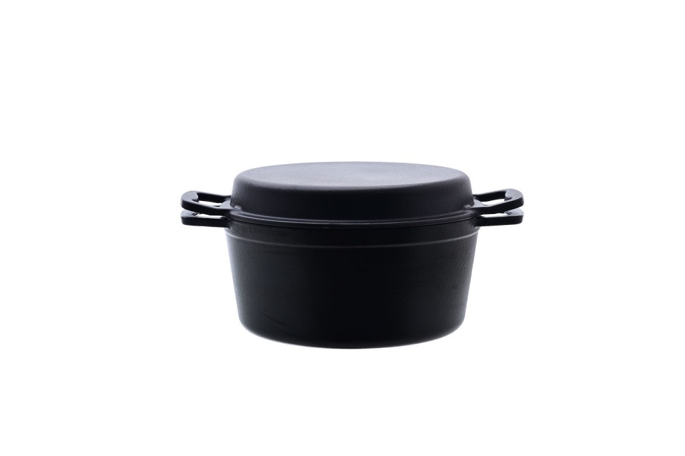 ESTIA ΚΑΤΣΑΡΟΛΑ IRON 2 ΣΕ 1 ΜΑΝΤΕΜΕΝΙΑ  25cm ΜΕ ΚΑΠΑΚΙ-ΤΗΓΑΝΙ