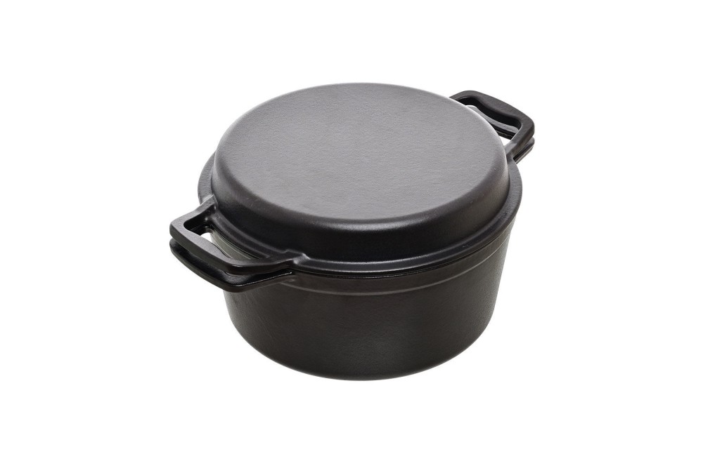 ESTIA ΚΑΤΣΑΡΟΛΑ IRON 2 ΣΕ 1 ΜΑΝΤΕΜΕΝΙΑ  25cm ΜΕ ΚΑΠΑΚΙ-ΤΗΓΑΝΙ