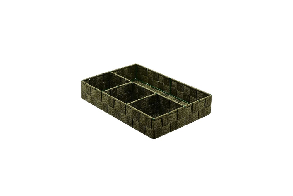 ESTIA ΚΑΛΑΘΙ ΟΡΓΑΝΩΣΗΣ 4 ΘΕΣΕΩΝ OLIVE SEIRES 33x23x6cm ΛΑΔΙ