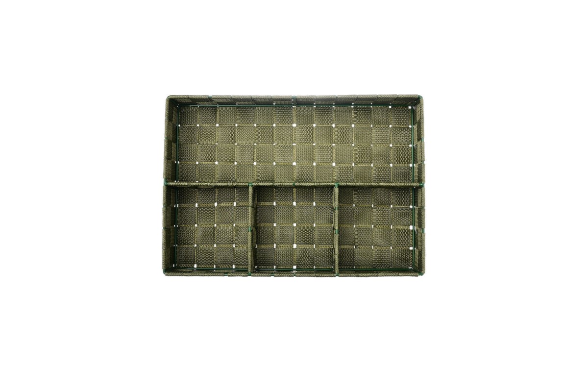 ESTIA ΚΑΛΑΘΙ ΟΡΓΑΝΩΣΗΣ 4 ΘΕΣΕΩΝ OLIVE SEIRES 33x23x6cm ΛΑΔΙ