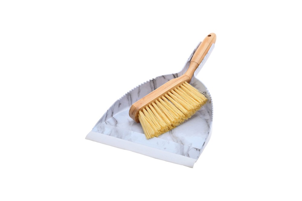 ESTIA ΣΚΟΥΠΑ ΜΕ ΦΑΡΑΣΙ ΧΕΙΡΟΣ BAMBOO ESSENTIALS MARBLE