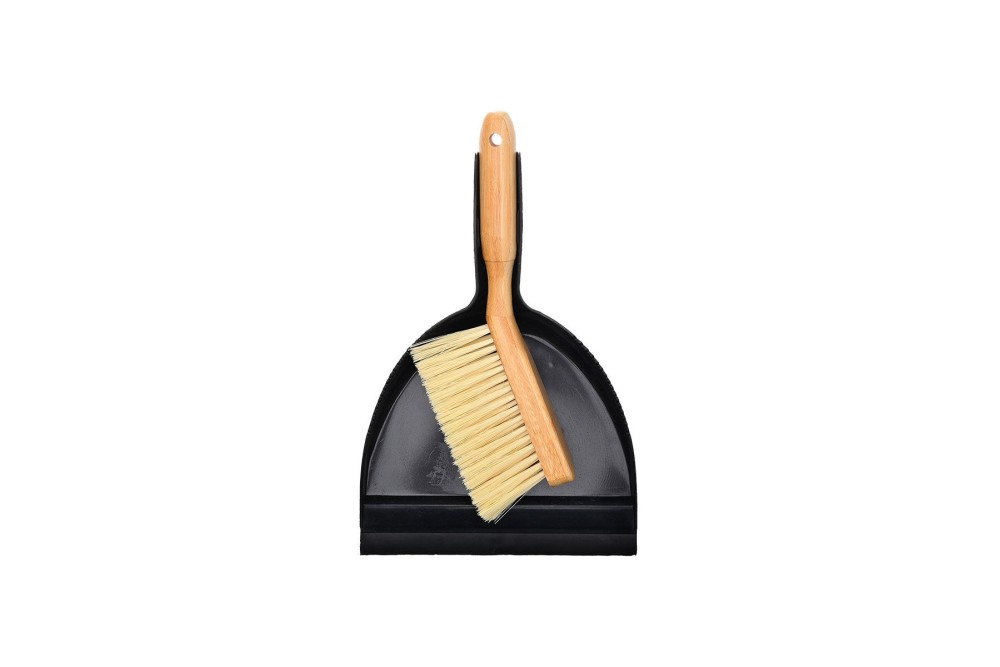 ESTIA ΣΚΟΥΠΑ ΜΕ ΦΑΡΑΣΙ ΧΕΙΡΟΣ BAMBOO ESSENTIALS ΜΑΥΡΟ