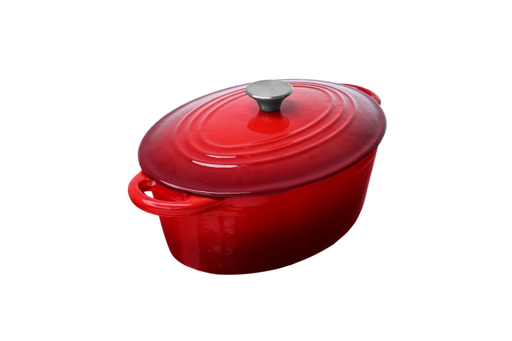 ESTIA ΓΑΣΤΡΑ IRON ΜΑΝΤΕΜΕΝΙΑ 30cm ΜΕ ΕΜΑΓΙΕ ΕΠΙΣΤΡΩΣΗ ΚΟΚΚΙΝΗ