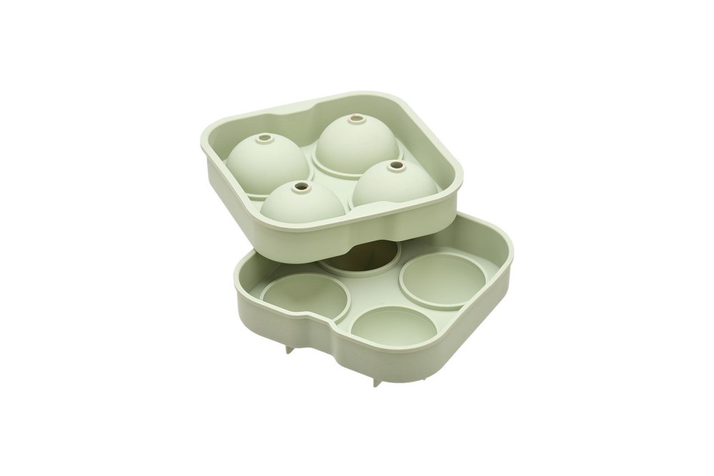 ESTIA ΠΑΓΟΘΗΚΗ ΣΙΛΙΚΟΝΗΣ 4 ΘΕΣΕΩΝ ΣΦΑΙΡΙΚΟ ΣΧΗΜΑ MINT