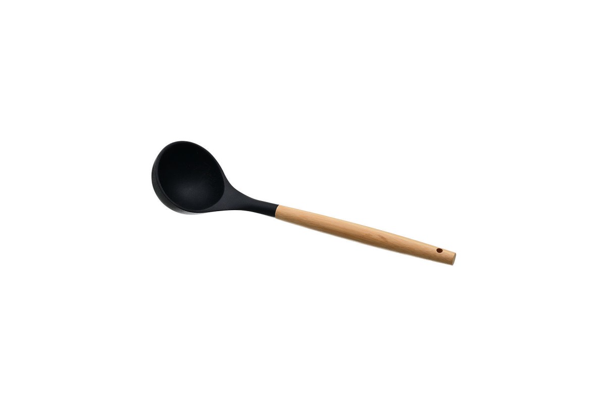 ESTIA ΚΟΥΤΑΛΑ ΒΑΘΙΑ BAMBOO ESSENTIALS ΣΙΛΙΚΟΝΗΣ ΜΑΥΡΗ