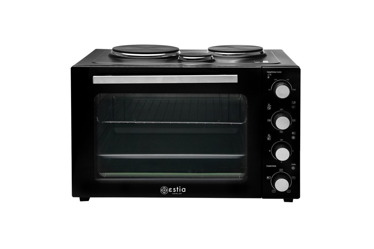 ESTIA ΗΛΕΚΤΡΙΚΟ ΦΟΥΡΝΑΚΙ COMPACT COOKER 3250W 48lt ΜΕ 3 ΕΣΤΙΕΣ ΚΑΙ ΛΕΙΤΟΥΡΓΙΑ ΑΕΡΑ