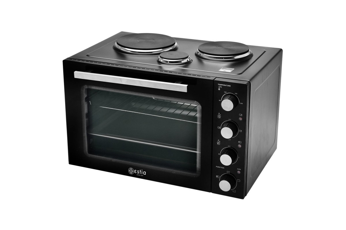 ESTIA ΗΛΕΚΤΡΙΚΟ ΦΟΥΡΝΑΚΙ COMPACT COOKER 3250W 48lt ΜΕ 3 ΕΣΤΙΕΣ ΚΑΙ ΛΕΙΤΟΥΡΓΙΑ ΑΕΡΑ