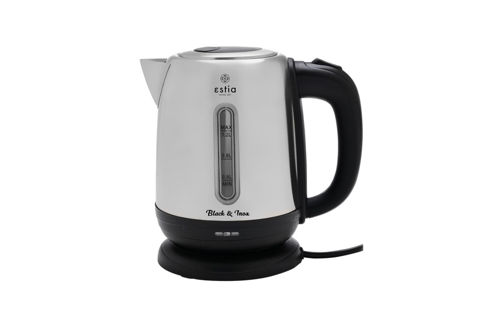 ESTIA ΒΡΑΣΤΗΡΑΣ BLACK & INOX ΑΝΟΞΕΙΔΩΤΟΣ 1.2lt 1.630W
