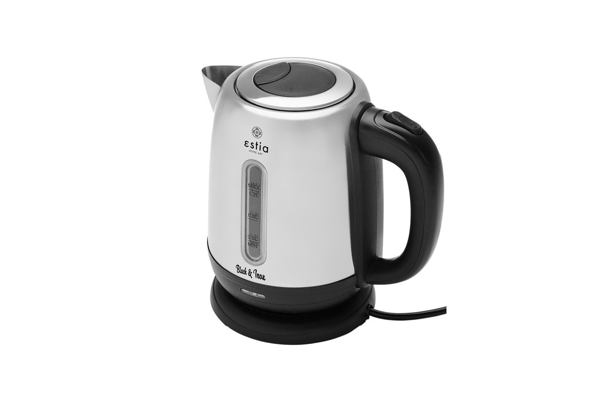 ESTIA ΒΡΑΣΤΗΡΑΣ BLACK & INOX ΑΝΟΞΕΙΔΩΤΟΣ 1.2lt 1.630W