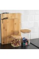 ESTIA ΔΟΧΕΙΟ ΑΠΟΘΗΚΕΥΣΗΣ BAMBOO ESSENTIALS 950ml ΓΥΑΛΙΝΟ ΜΕ ΚΑΠΆΚΙ