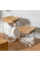 ESTIA ΔΟΧΕΙΟ ΑΠΟΘΗΚΕΥΣΗΣ BAMBOO ESSENTIALS 950ml ΓΥΑΛΙΝΟ ΜΕ ΚΑΠΆΚΙ