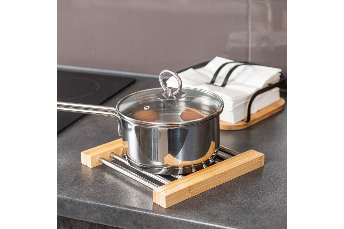 ESTIA ΒΑΣΗ ΜΑΓΕΙΡΙΚΟΥ ΣΚΕΥΟΥΣ BAMBOO ESSENTIALS ME ΑΝΟΞΕΙΔΩΤΟ ΑΤΣΑΛΙ ΠΤΥΣΣΟΜΕΝΗ 22x21.3x2.2cm ESTIA ΒΑΣΗ ΜΑΓΕΙΡΙΚΟΥ ΣΚΕΥΟΥΣ BAMBOO ESSENTIALS ME ΑΝΟΞΕΙΔΩΤΟ ΑΤΣΑΛΙ ΠΤΥΣΣΟΜΕΝΗ 22x21.3x2.2cm