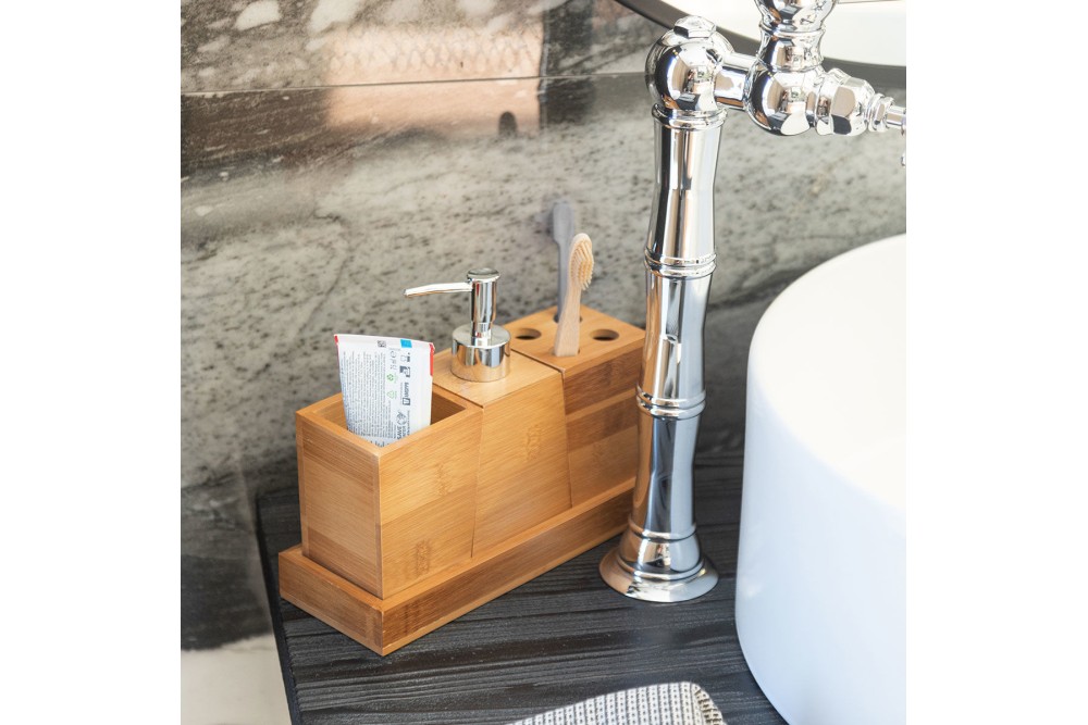 ESTIA ΑΞΕΣΟΥΑΡ ΜΠΑΝΙΟΥ ΒΑΜΒΟΟ ESSENTIALS ΜΕ ΔΙΣΚΟ ΣΕΤ 3 ΤΕΜ.