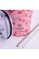 ESTIA ΘΕΡΜΟΣ COFFEE MUG SAVE THE AEGEAN 350ml CHERRY ROSE