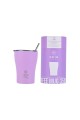 ESTIA ΘΕΡΜΟΣ COFFEE MUG SAVE THE AEGEAN 350ml LAVENDER PURPLE