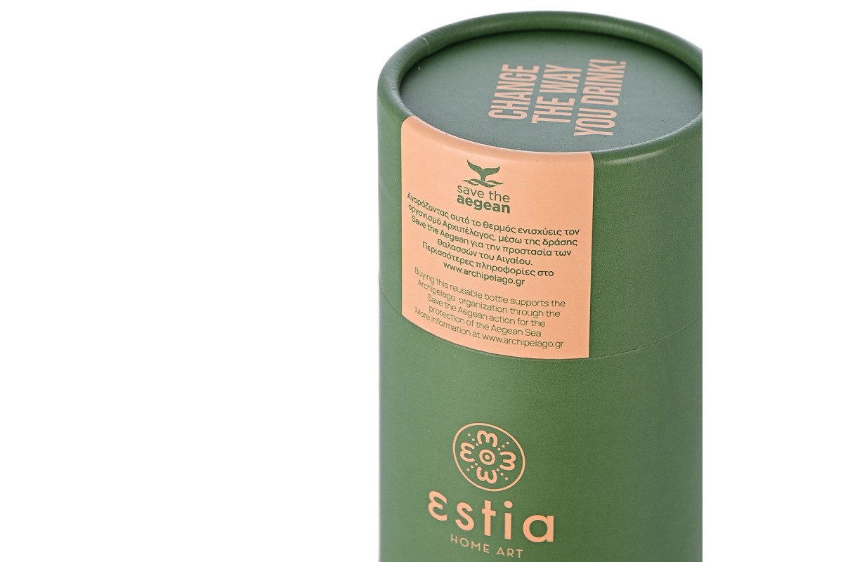 ESTIA ΘΕΡΜΟΣ TRAVEL FLASK SAVE THE AEGEAN 500ml FOREST SPIRIT