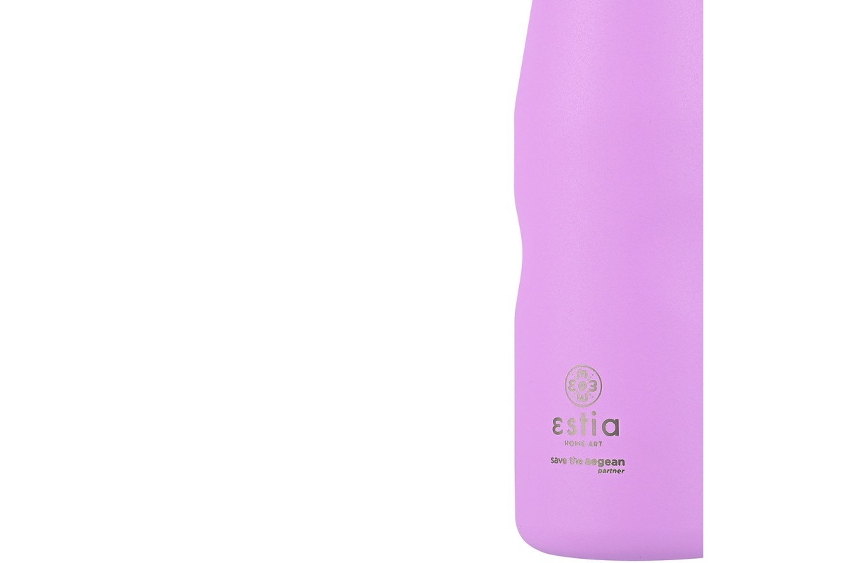 ESTIA ΘΕΡΜΟΣ TRAVEL FLASK SAVE THE AEGEAN 500ml LAVENDER PURPLE