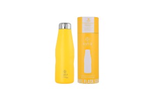 ESTIA ΘΕΡΜΟΣ TRAVEL FLASK SAVE THE AEGEAN 500ml PINEAPPLE YELLOW