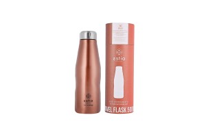 ESTIA ΘΕΡΜΟΣ TRAVEL FLASK SAVE THE AEGEAN 500ml ROSE GOLD