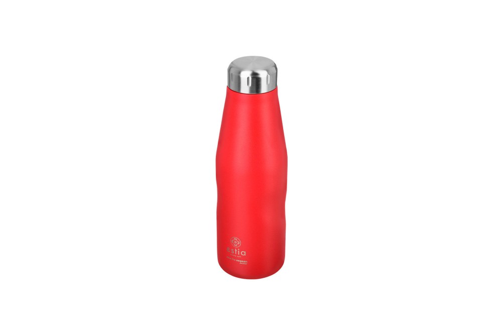 ESTIA ΘΕΡΜΟΣ TRAVEL FLASK SAVE THE AEGEAN 500ml SCARLET RED
