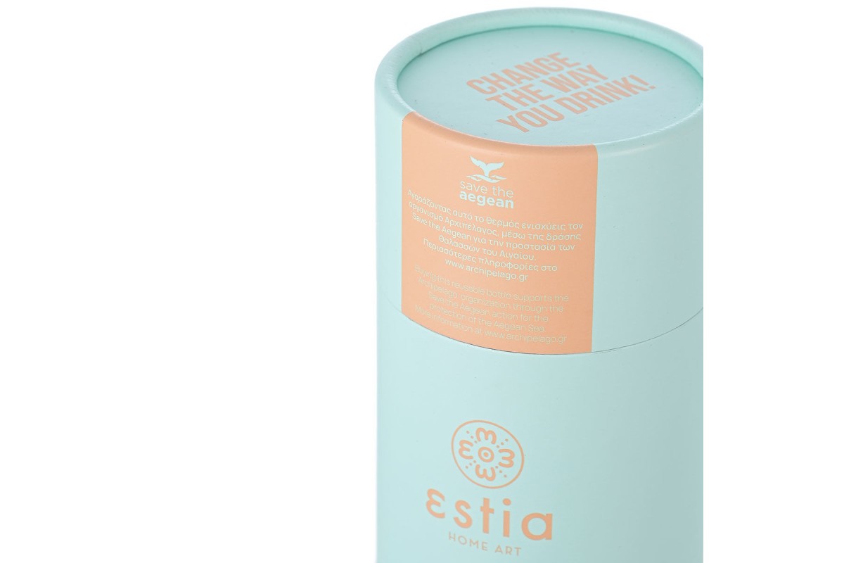 ESTIA ΘΕΡΜΟΣ TRAVEL CUP SAVE THE AEGEAN 300ml BERMUDA GREEN