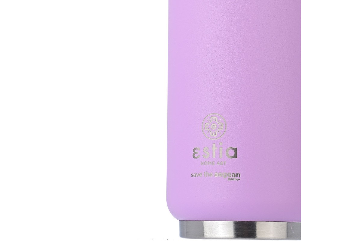 ESTIA ΘΕΡΜΟΣ TRAVEL CUP SAVE THE AEGEAN 300ml LAVENDER PURPLE