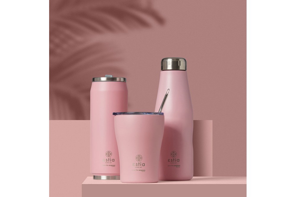 ESTIA ΘΕΡΜΟΣ TRAVEL CUP SAVE THE AEGEAN 500ml BLOSSOM ROSE